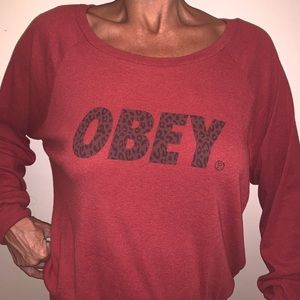 OBEY oversized long sleeve sweater
